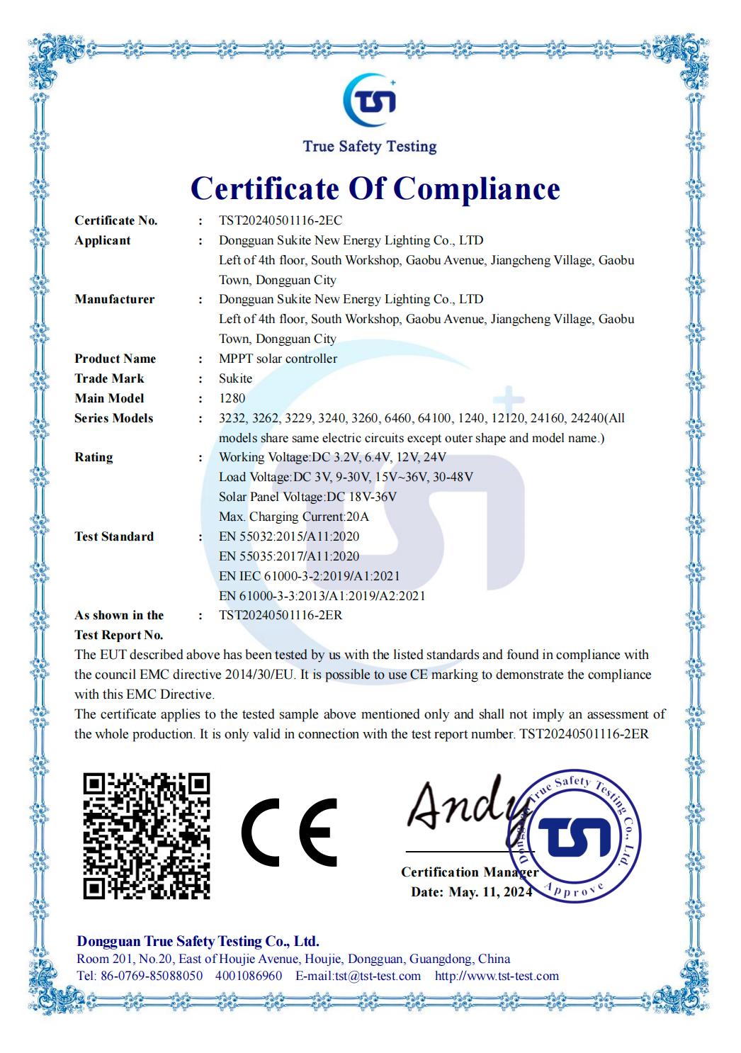 CE-EMC(MPPT List)