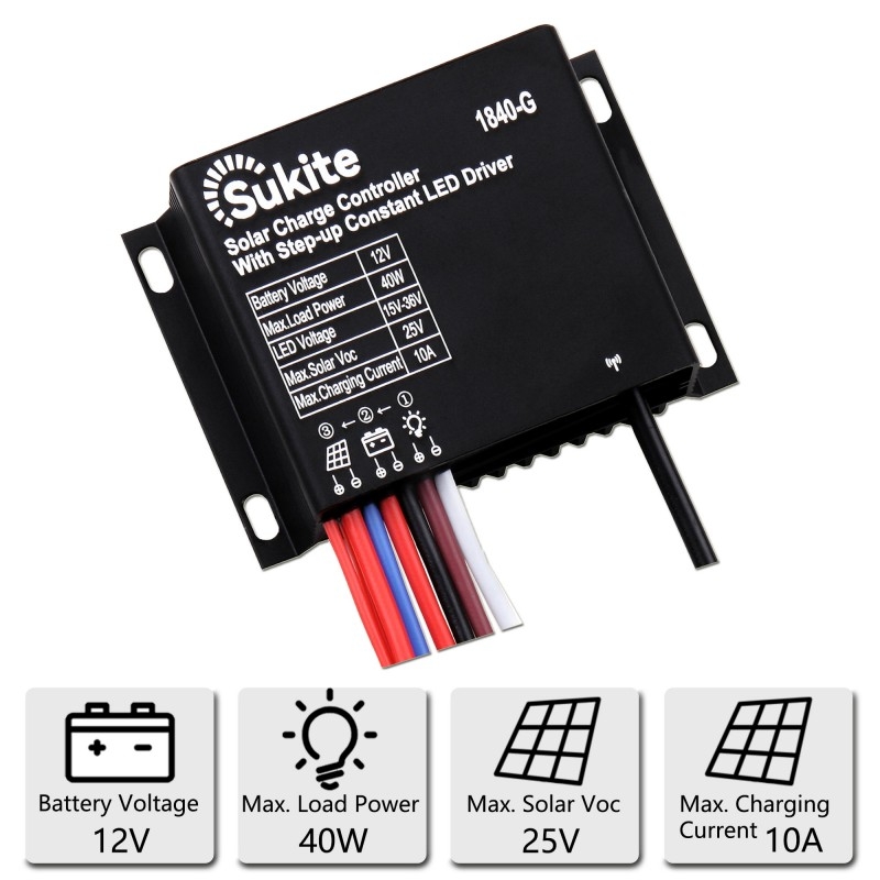 1840 PWM solar charging controller