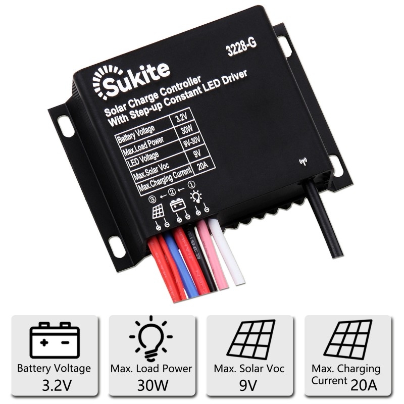 3228 PWM solar charging controller