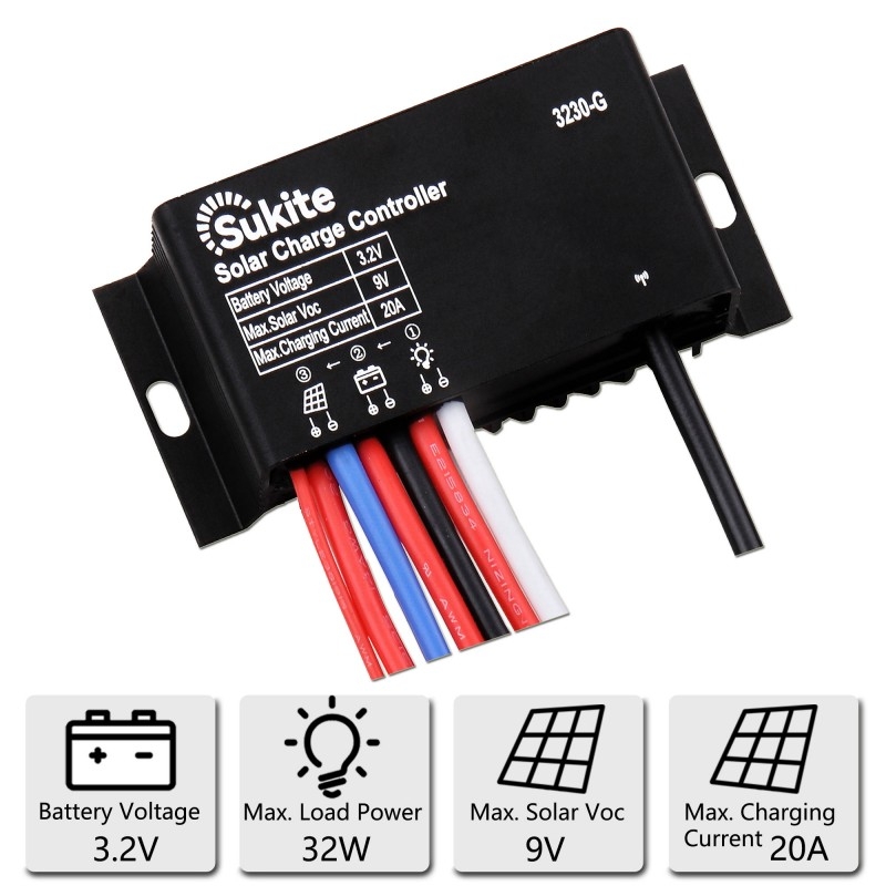 3230 PWM solar charging controller